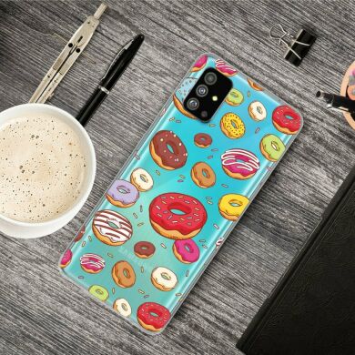 Силиконовый (TPU) чехол Deexe Pretty Glossy для Samsung Galaxy S20 (G980) - Doughnut