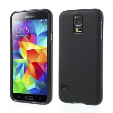 Силиконовый (TPU) чехол Deexe Soft Case для Samsung Galaxy S5 - Black