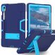 Защитный чехол Deexe Color Kickstand для Samsung Galaxy Tab S9 / S9 FE (X710/716/510) - Navy Blue / Blue. Фото 2 из 12