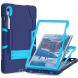 Защитный чехол Deexe Color Kickstand для Samsung Galaxy Tab S9 / S9 FE (X710/716/510) - Navy Blue / Blue. Фото 3 из 12