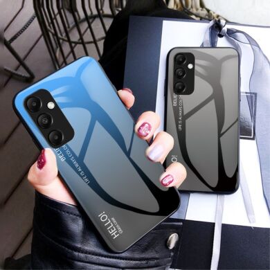 Защитный чехол Deexe Gradient Color для Samsung Galaxy A35 (A356) - Black / Blue