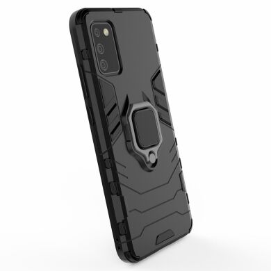 Защитный чехол Deexe Hybrid Case для Samsung Galaxy A02s (A025) - Black