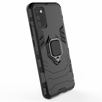 Защитный чехол Deexe Hybrid Case для Samsung Galaxy A02s (A025) - Black