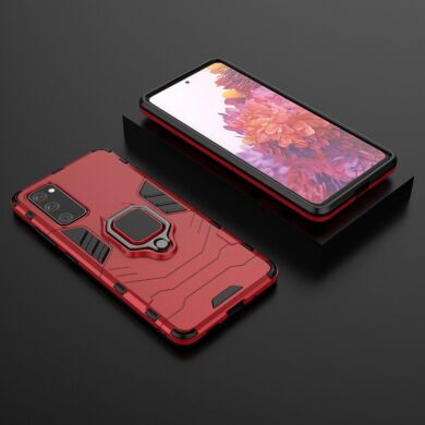 Защитный чехол Deexe Hybrid Case для Samsung Galaxy S20 FE (G780) - Red