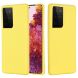 Защитный чехол Deexe Silicone Case для Samsung Galaxy S21 Ultra - Yellow. Фото 1 из 6