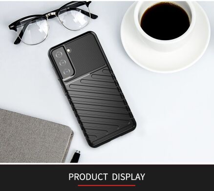 Защитный чехол Deexe Thunder Series для Samsung Galaxy S21 - Black