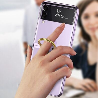 Защитный чехол GKK Elegant Case для Samsung Galaxy Flip 3 - Midnight Green