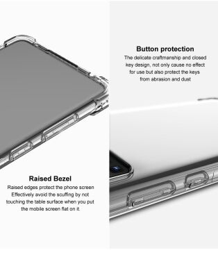 Защитный чехол IMAK Airbag MAX Case для Samsung Galaxy A13 5G (A136) / A04s (A047) - Transparent Black