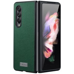 Захисний чохол SULADA Leather Case (FF) для Samsung Galaxy Fold 3 - Green