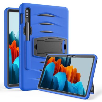 Защитный чехол UniCase Bravo Series для Samsung Galaxy Tab S7 (T870/875) / S8 (T700/706) - Blue