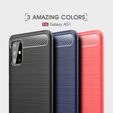 Защитный чехол UniCase Carbon для Samsung Galaxy A51 (A515) - Black