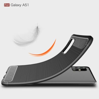 Защитный чехол UniCase Carbon для Samsung Galaxy A51 (A515) - Black