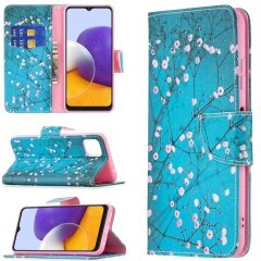 Чехол-книжка Deexe Color Wallet для Samsung Galaxy A22 5G (A226) - Plum Blossom