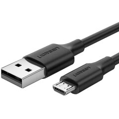 Кабель UGREEN US289 USB 2.0 to MicroUSB (2.4A, 2m) - Black