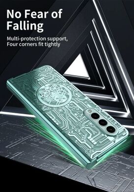 Защитный чехол UniCase Mechanical Legend для Samsung Galaxy Fold 4 - Silver