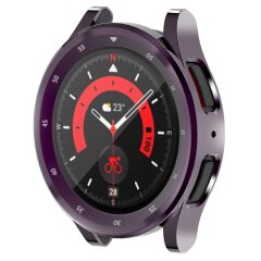 Защитный чехол Deexe Silicone Frame для Samsung Galaxy Watch 5 Pro (45mm) - Dark Purple