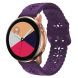 Ремешок Deexe Blossom Strap для Samsung Galaxy Watch 5 (40/44mm) / 5 Pro (45mm) - Dark Purple. Фото 1 из 4