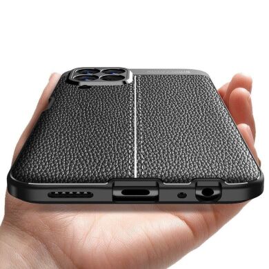 Защитный чехол Deexe Leather Cover для Samsung Galaxy M33 (M336) - Black