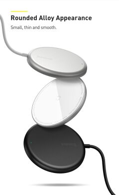 Беспроводное зарядное устройство Baseus Simple Mini Magnetic - White