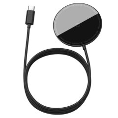 Бездротовий зарядний пристрій Baseus Simple Mini Magnetic - Black
