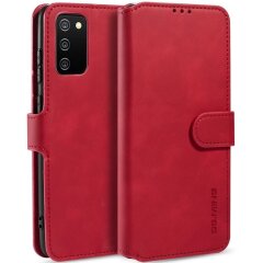 Чохол DG.MING Retro Style для Samsung Galaxy A02s (A025) - Red