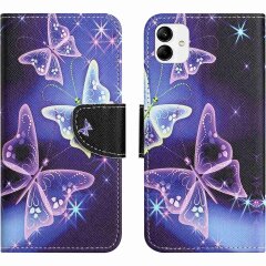 Чехол-книжка Deexe Color Wallet для Samsung Galaxy A04 (A045) - Sparkling Butterflies