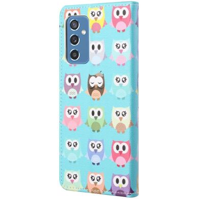 Чехол-книжка Deexe Color Wallet для Samsung Galaxy M52 (M526) - Cute Owls