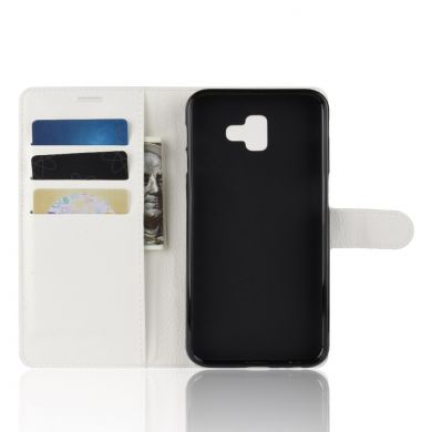 Чехол-книжка Deexe Wallet Style для Samsung Galaxy J6+ (J610) - White