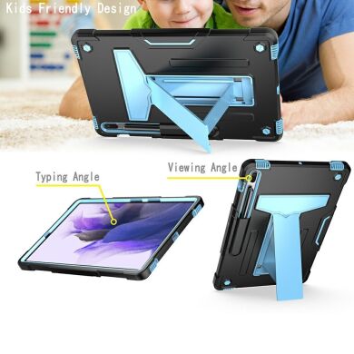 Чехол UniCase Hybrid Stand для Samsung Galaxy Tab S7 FE (T730/T736) - Black / Blue