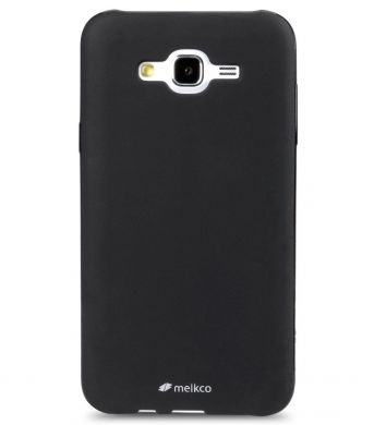 Силиконовая накладка MELKCO Poly Jacket для Samsung Galaxy J7 (J700) / J7 Neo (J701) + пленка - Black