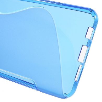 Силиконовая накладка Deexe S Line для Samsung Galaxy A3 (2016) - Blue