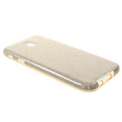 Силиконовый (TPU) чехол UniCase Glitter Cover для Samsung Galaxy J3 2017 (J330) - Gold