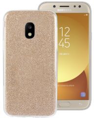 Силиконовый (TPU) чехол UniCase Glitter Cover для Samsung Galaxy J3 2017 (J330) - Gold