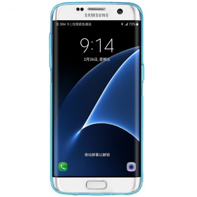 Силиконовая накладка NILLKIN Nature TPU для Samsung Galaxy S7 Edge (G935) - Blue
