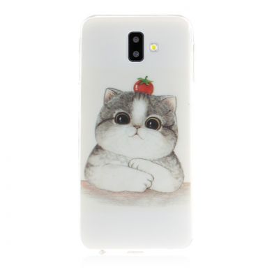 Силиконовый (TPU) чехол Deexe Life Style для Samsung Galaxy J6+ (J610) - Cute Cat