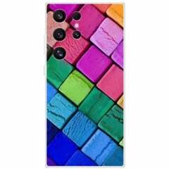 Силіконовий (TPU) чохол Deexe Life Style для Samsung Galaxy S24 Ultra (S928) - Colorful Block