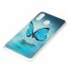 Силиконовый (TPU) чехол Deexe LumiCase для Samsung Galaxy A20e - Blue Butterflies. Фото 4 из 7