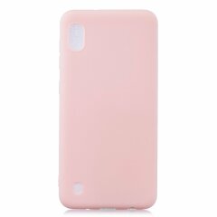 Силиконовый (TPU) чехол Deexe Matte Case для Samsung Galaxy A10 (A105) - Light Pink