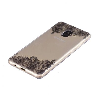 Силиконовый (TPU) чехол Deexe Pretty Glossy для Samsung Galaxy A8+ (A730) - Lace