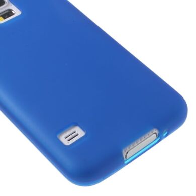 Силиконовый (TPU) чехол Deexe Soft Case для Samsung Galaxy S5 - Dark Blue