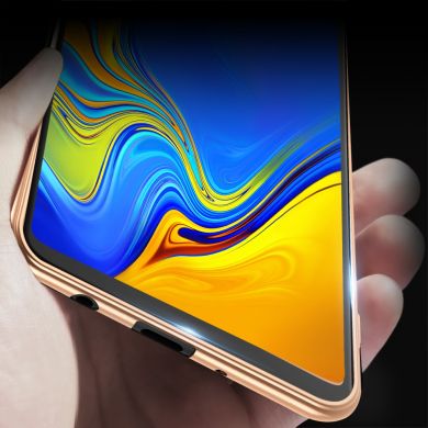 Силиконовый (TPU) чехол X-LEVEL Matte для Samsung Galaxy A7 2018 (A750) - Gold