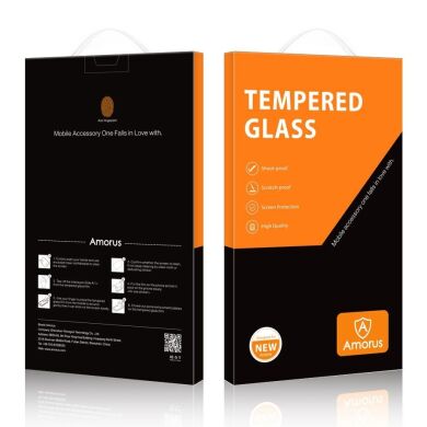 Защитное стекло AMORUS Full Glue Tempered Glass для Samsung Galaxy A04e (A042) - Black