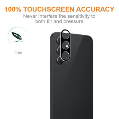 Защитное стекло на камеру AMORUS Black Lens для Samsung Galaxy A55 (A556) - Black