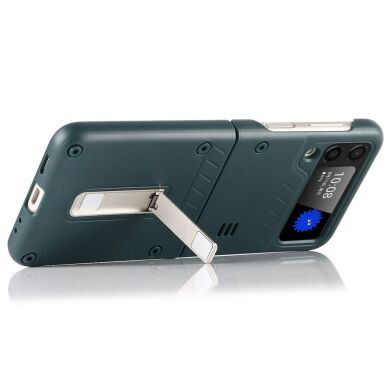 Защитный чехол Deexe Armor Flip для Samsung Galaxy Flip 3 - Green