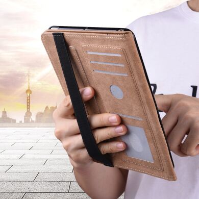 Защитный чехол Deexe Business Cover для Samsung Galaxy Tab S9 (X710/716) - Brown