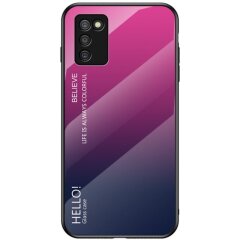 Защитный чехол Deexe Gradient Color для Samsung Galaxy A03s (A037) - Purple / Blue