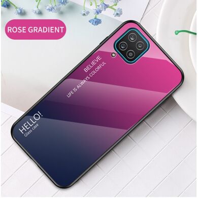 Защитный чехол Deexe Gradient Color для Samsung Galaxy A12 (A125) / A12 Nacho (A127) - Rose / Blue