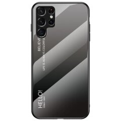 Захисний чохол Deexe Gradient Color для Samsung Galaxy S22 Ultra - Black / Grey