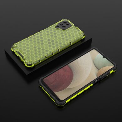 Защитный чехол Deexe Honeycomb Series для Samsung Galaxy A12 (A125) / A12 Nacho (A127) - Green