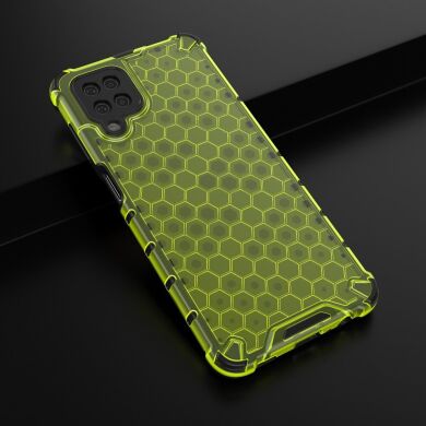 Защитный чехол Deexe Honeycomb Series для Samsung Galaxy A12 (A125) / A12 Nacho (A127) - Green